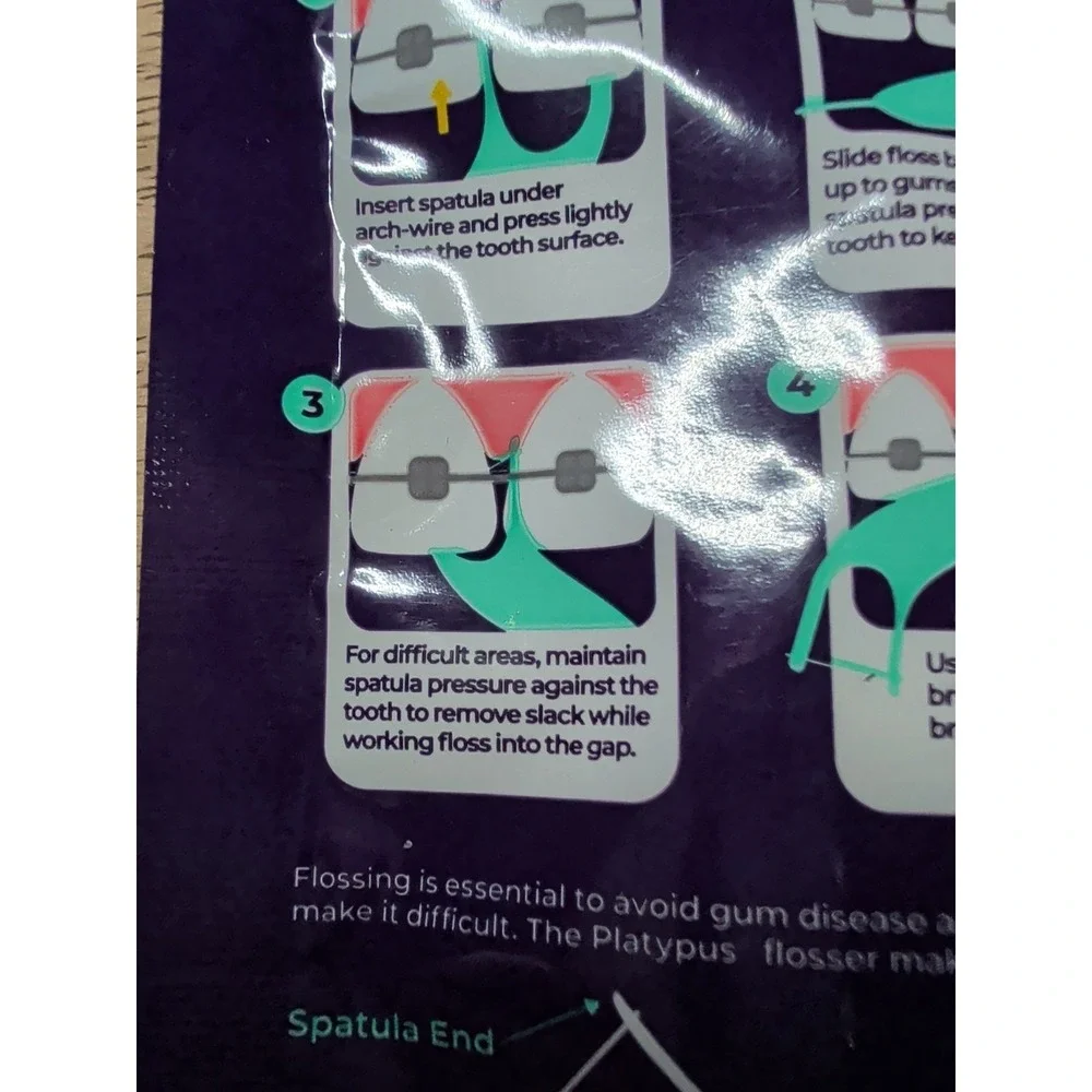 Platypus Orthodontic Flossers for Braces - 30 Ct (5 Pack) Ortho Picks